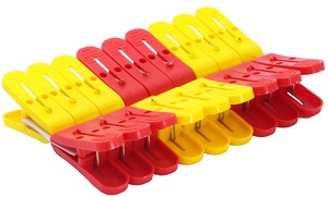 Прищепки д/белья  пласт. 18 шт. (К0212)  Большие,  ИНТЕРМ