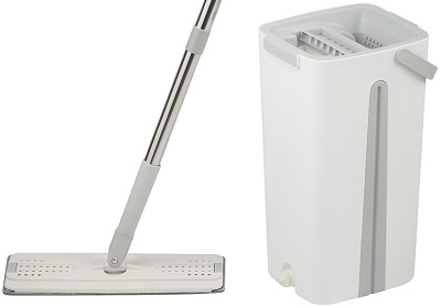 Швабра д/пола + ведро  "Рыжий кот"   9 л  (109965)  (ведро 21,5*19*37 см, насадка 33*12 см)  Helper
