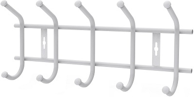 Вешалка настенная  НИКА  5 крючков  (ВНТ5М/МС)  (465х190х80 мм) МАТОВЫЙ СЕРЫЙ