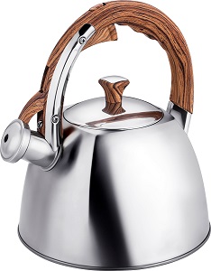 Чайник нерж. со свистком  REGENT  3.0 л (61904) (93-TEA-30.3)  (ручка Soft-Touch) (индукция)