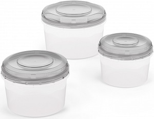 Набор емкостей д/СВЧ (М 1211)  (3 шт: 700 мл/1.0л/1.5л),  г.Октябрьский