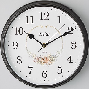 Часы  DELTA  DT7-0002  (24.5 см х 4 см, плавный ход)