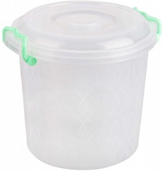Контейнер с защелками пластик 10 л (М 6762) (300х270х275 мм) с ручками,  г.Октябрьский