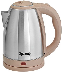 Чайник  ЯРОМИР  ЯР-1063  (1.5 кВт, 1.8 л, ЗНЭ) нерж.корпус