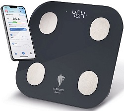 Весы напольные LEONORD  LE-1216 Bluetooth  (180 кг, ЖКД, стекло, 17 показателей за 5 секунд) (108265)