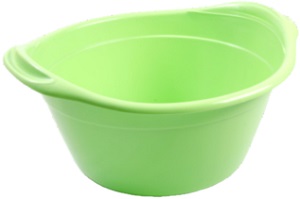 Таз пласт.круглый 24 л (10120803), особо прочный, (ЛАЙМ),  РАДИАН