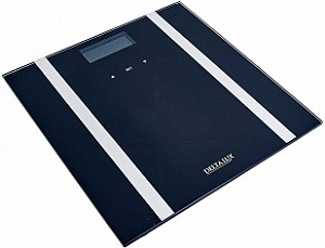 Весы напольные DELTA LUX  D4600 ЧЕРНЫЙ (180 кг, ЖКД, стекло, SMART, Измеряемые параметры тела)