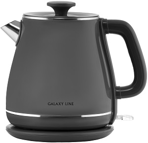 Чайник GALAXY  GL - 0331  СЕРЫЙ  (2.2 кВт, 1.8 л, ЗНЭ, двойная стенка) нерж.корпус