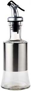 Бутылка д/масла и уксуса,соуса  стекло  200 мл  (AST-006-G-200) стекло/нерж,  ASTELL