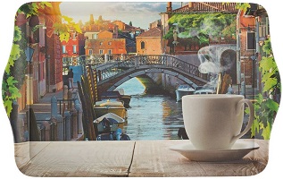 Поднос пласт. MALLONY  (008260) FANTASIA  (43,5х27х2,8 см)