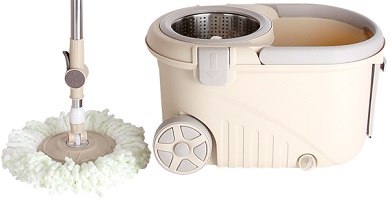 Швабра д/пола + ведро  20 л  (133384) (ручной отжим, на колесах+доп.ручка) MAGIC