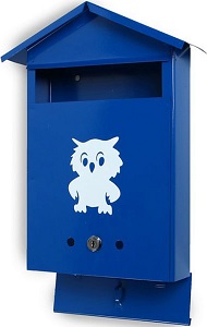Ящик ПОЧТОВЫЙ  металл. "Домик" (с замком)  ПЯ-00034 (37*27*6 см)
