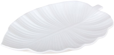 Блюдо сервировочное  КОРАЛЛ  (ов)  ЛИСТИК  (690210)  30.5х21.5х3 см (фарфор)