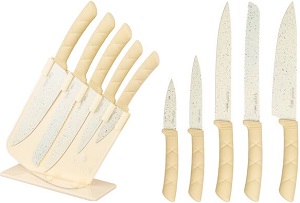 Набор ножей AGNESS (911-731) 6 пр, (5 ножей, подставка)