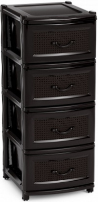 Комод пласт.  ЭКОНОМ  4-х ярус (М2443) (480х380х980 мм),  г.Октябрьский