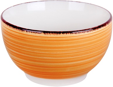 яСалатник  БРАШ ОРАНЖ  (233525)  630 мл/14 см (керам.),  КОРАЛЛ