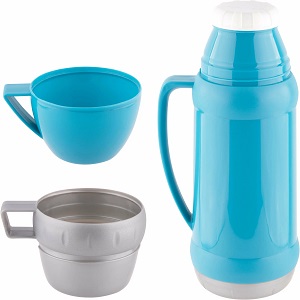 Термос MALLONY   ACQUA  1.0 л  (008239) (стекл.колба, кружка 2 шт) 