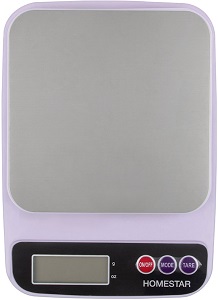 Весы кухонные   5 кг  HOMESTAR  HS-3014  (ЖКД, 20,5х14,5х3,6 см) (109082)