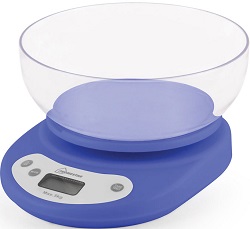 Весы кухонные  с чашей  HOMESTAR HS-3001 (5 кг, ЖКД, круг.чаша), (002662) (20)