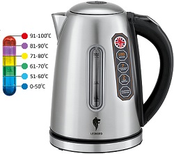 Чайник LEONORD      LE-1506  (104864)  (2.2 кВт, 1.7 л, ЗНЭ) нерж.корпус