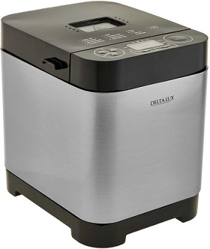 Хлебопечь DELTA LUX  DL-8008В  (500 Вт, 13 программ) серебро с черным