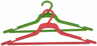 Вешалка -плечики пласт. р.48  (30958) д/легкого пл. цветн.