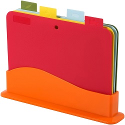 Набор досок раздел. пласт. на подставке  MALLONY  (986053) DIVO (4 шт: 29х22,5*0,2 см)