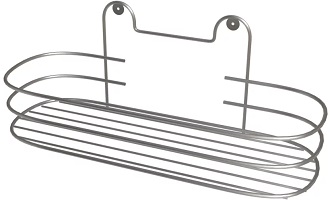 Полка д/ванной прямая (1 ярус) IRSA  (АЛТ 15 С) (26,5х9,5х13см) ХРОМ
