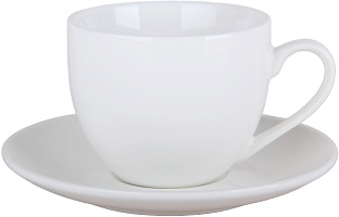 Набор чайный  ОБЩЕПИТ  230 мл, 12 пр  (238242)  БЕЛАЯ (фарфор),  StockHaus