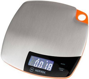 Весы кухонные HOTTEK (962-041) (7 кг, LCD с подсветкой, 20*20 см) нерж.корпус