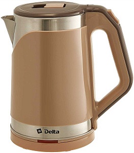 Чайник DELTA  DL- 1109  БЕЖЕВЫЙ  (2.0 кВт, 1.5 л, ЗНЭ, двойная стенка)
