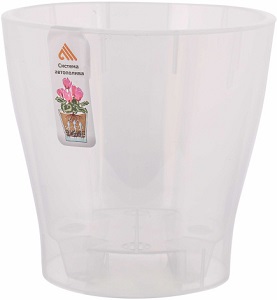 Горшок д/орхидеи прозрачный  ЛЕЯ  5.0 л  (М7885) двойной,  г.Октябрьский