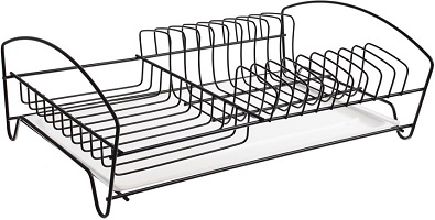 Сушилка д/посуды  IRSA  (АЛТ 122Ч)  ЧЕРНАЯ  (39х25х12 см),  (4!!!)