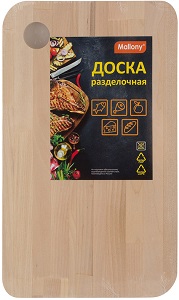 Доска раздел.дерев.(береза) 18х31 см (007388) (h-1.2 см),  MALLONY Доска раздел.дерев.(береза) 18х31 см (007388) (h-1.2 см),  MALLONY