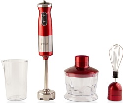 яБлендер.набор GALAXY GL-2121 КРАСНЫЙ (800 Вт,нерж.ножка, измельч.0.5л, мерн.стакан, венчик мотор DC)