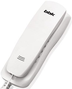 Телефон BBK  BKT-105  БЕЛЫЙ  (настол/настен)