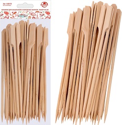 Шпажки д/шашлыка  бамбук  Набор  50 шт (VL80-55)  (18 см),  "Мультидом"