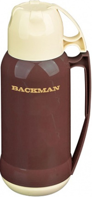 Термос BACKMAN  1.8 л (BM-0902-02) (стекл.колба, крышка-чашки)