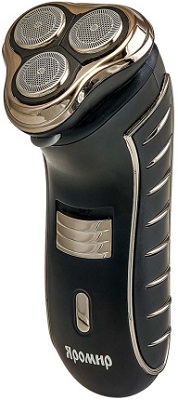 Бритва DELTA  ЯРОМИР   ЯР-102  (Акк, 3 плавающие головки, тример, 3 Вт)