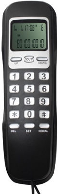 Телефон RITMIX  RT-010  ЧЕРНЫЙ  (ЖКД)