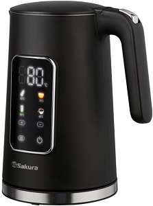 Чайник SAKURA    SA-2192 DBK  (2.2 кВт, 1.7 л, ЗНЭ, поддержание температуры) стекло, подсветка Чайник SAKURA    SA-2192 DBK  (2.2 кВт, 1.7 л, ЗНЭ, поддержание температуры) стекло, подсветка