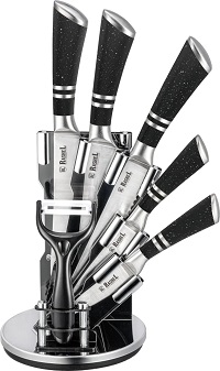 Набор ножей RASHEL  (R-017)  7 пр (5 ножей, овощечистка, пластик.ручки)