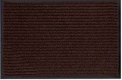 Коврик придверный (92134) 50x80см  коричневый, влаговпитывающий с ворсом на резин.основе