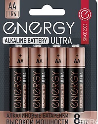 Батарейка алкалиновая (104980) Energy Ultra LR6/8B (АА), 