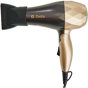 Фен DELTA  DL-0909  (1.0 кВт, 2 реж, концентратор, склад.ручка)