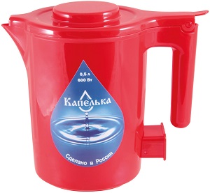 Чайник   ВОЛТЕРА  КАПЕЛЬКА  (600 Вт, 0.5 л)  КРАСНЫЙ