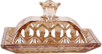 Масленка стекло  МЁД  (248453) (15.3х11.3см см, h-7.5 см)  Amber Масленка стекло  МЁД  (248453) (15.3х11.3см см, h-7.5 см)  Amber