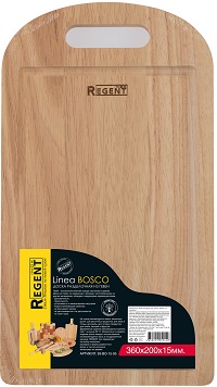 Доска раздел. гевея  36х20 см  (55440) (93-BO-15-05) (h-1,5 см) Bosco