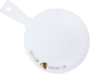 Блюдо сервировочное  QUINSBERRY  ХОМ МЕЙД  (182779) (кр)  22 см (фарфор)  ВИНО И СЫР