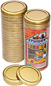 Крышка  д/консервир.винтовая,  82 мм/20 ШТ   г.Гомель  "ПОЛИНКА  ЗОЛОТО", твист-офф